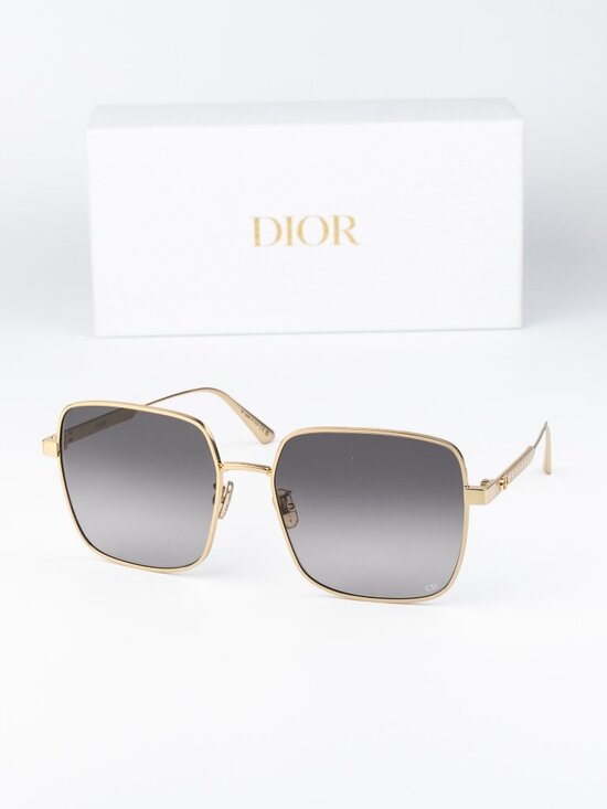 Dior Women Sunglasses Gold Grey Gradient Square Oversized DIORCANNAGE S1U B0A1 main image 11
